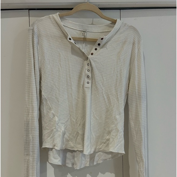 free people waffle top - Picture 3 of 5
